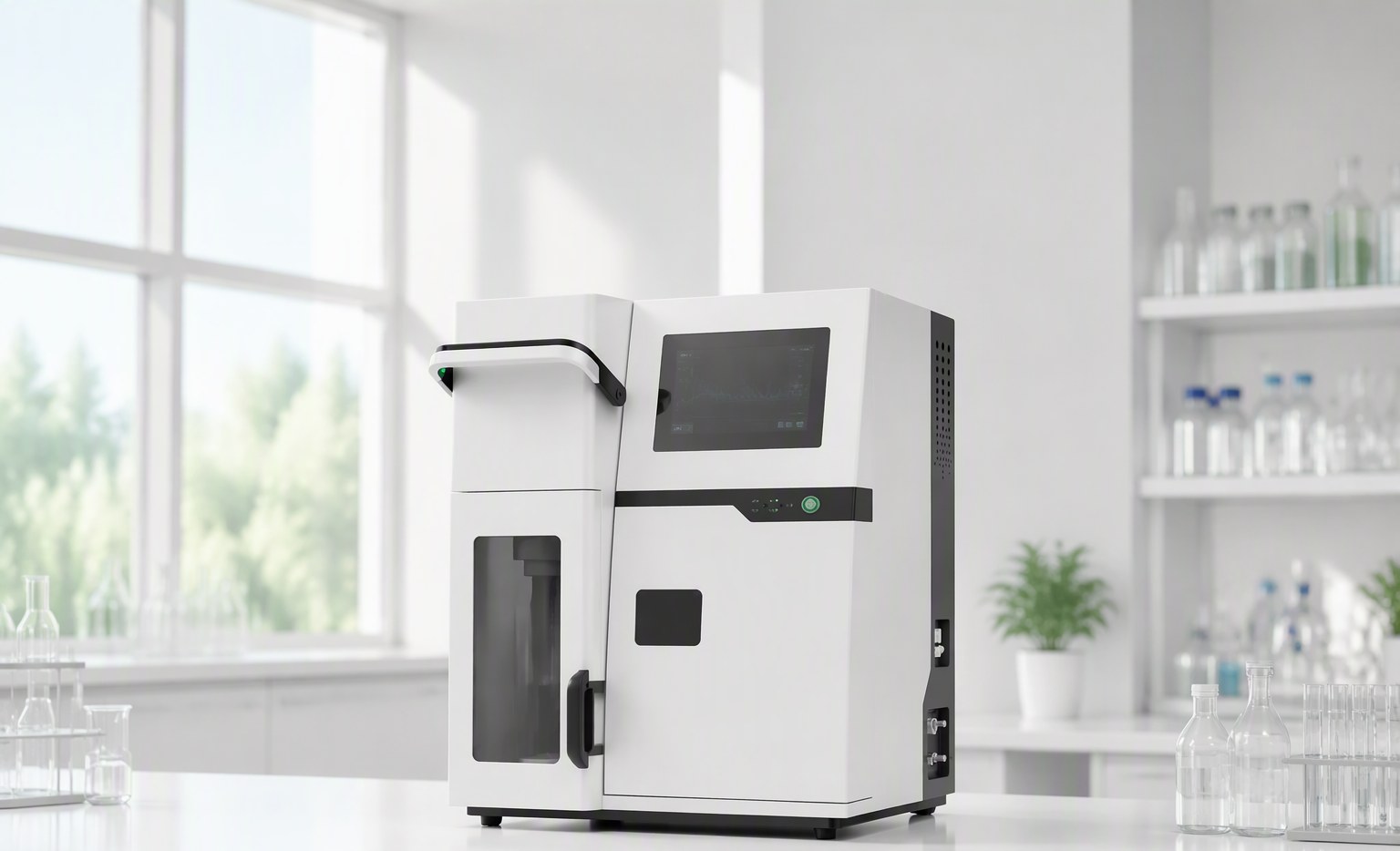 K12 fully automatic kjeldahl nitrogen analyzer on a laboratory bench