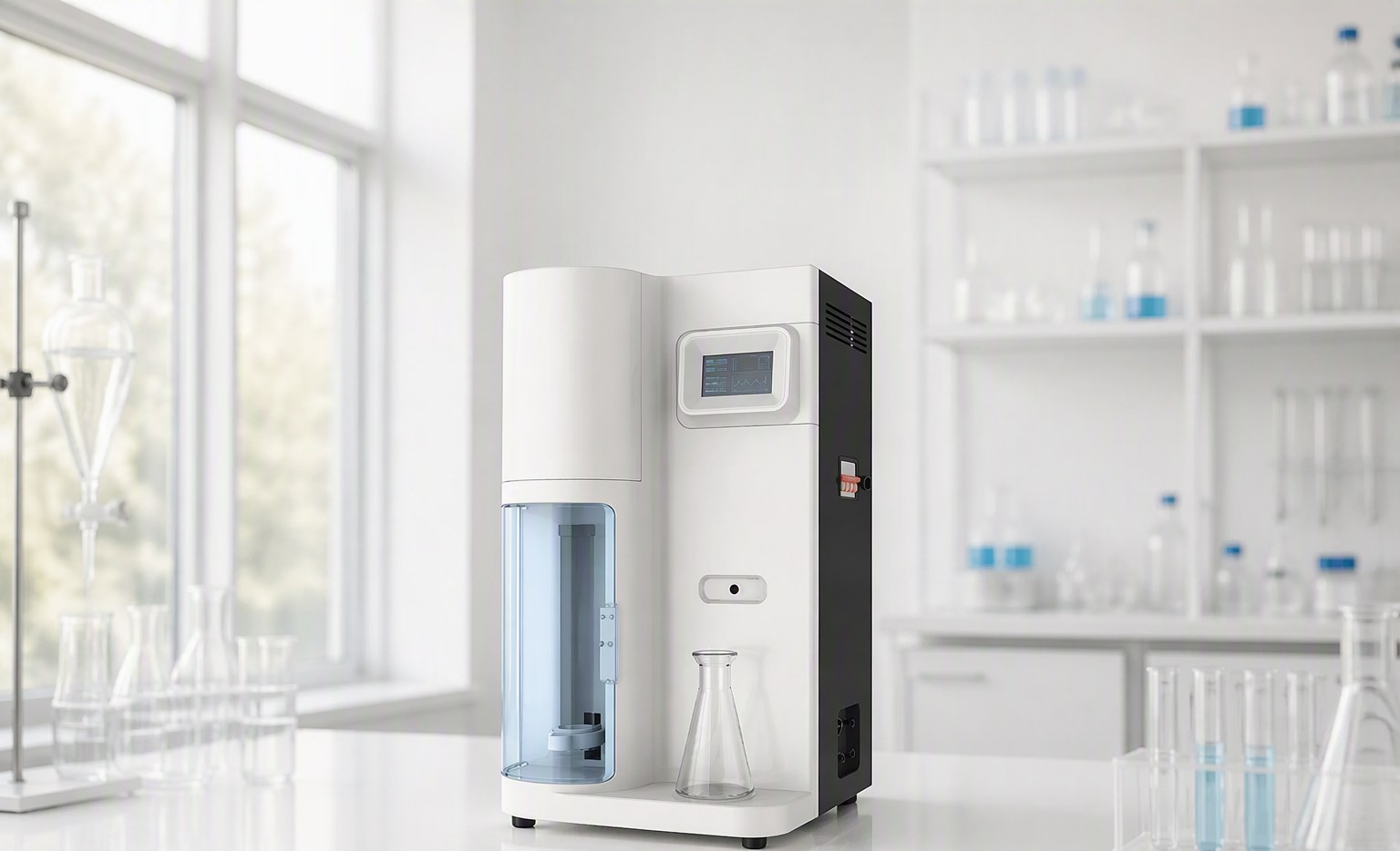 K1305 automated kjeldahl nitrogen analyzer on a laboratory bench